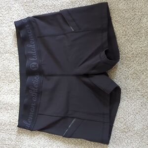 Lululemon size 8 black biker shorts